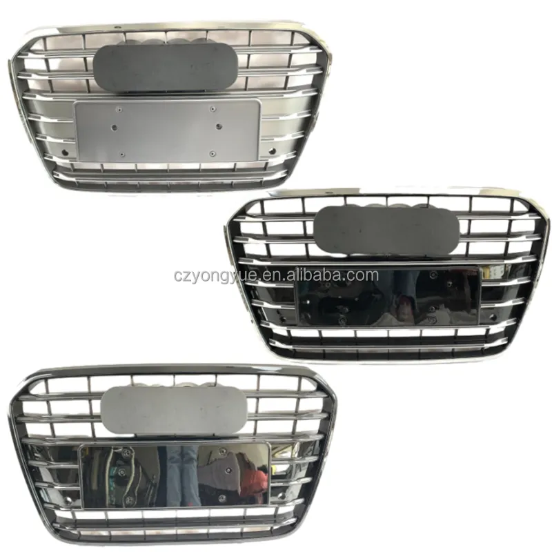 S6 Voorgrill Vervanging C7 Auto Grills Gloss Zwart Chroom A6 Grille Voor Audi A6 C7 2012 2013 2014 2015