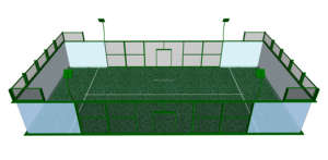Conjunto Completo de Pista de Pádel con Techo, Solución Integral para Pista de Pádel Móvil Suspendida - Product Image 4