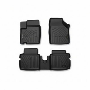 Tapetes de Piso para Auto de 3 Piezas, 3-3.5mm de Grosor, Negros, Antideslizantes, Impermeables, de TPE Inodoro, para Suzuki CELERIO 2017 en Adelante - Product Image 1