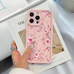 Coque de téléphone portable antichoc motif fleurs de prunier roses pour <span class=keywords><strong>iPhone</strong></span> 16 Plus 17 Air Pro Max - Product Image 2