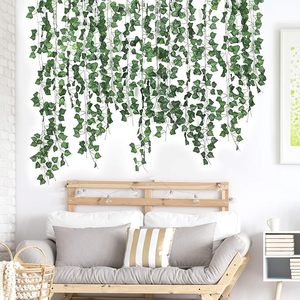 200 cm esthétique en plastique <span class=keywords><strong>lierre</strong></span> guirlande suspendus fausses feuilles pour jardin mariage balcon fête décoration murale pour chambres - Product Image 4