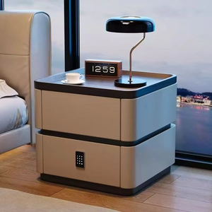 Tables de chevet intelligentes modernes en bois de luxe italien avec serrure à code pour <span class=keywords><strong>chambre</strong></span> d'hôtel et salon - Product Image 5