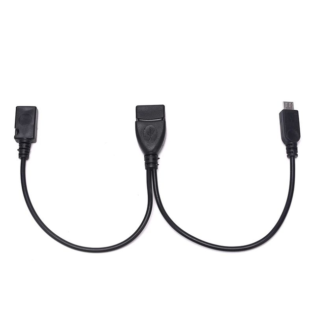 USB 2.0 Type a Female 2 in 1 OTG Micro USB Host Power Y Splitter USB Adapter to Micro 5 Pin Male Female Cable