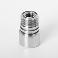 Raccord de tuyauterie fileté usiné CNC par électroérosion à fil, résistant à haute pression, étanche, pour pipeline industriel de fluides, raccord droit