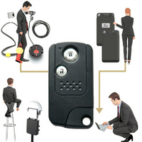 Clé de télécommande intelligente de marque FW pour voiture Accord Civic Fit/CRV, 2/3 boutons, 433MHZ ID46, modèle FW-CR66, 4 boutons, noire