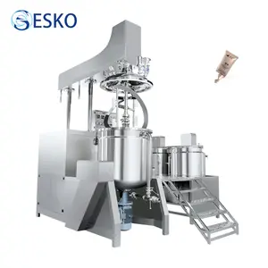 Esko tự động nâng loại chất nhũ hóa homogenizer trộn bể trộn chân không cho kem mỹ phẩm