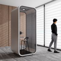 Cabine de réunion privée en forme d'arc pour 4 à 6 personnes, cabine insonorisée mobile, boîte acoustique silencieuse, bureau acoustique, pod acoustique