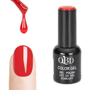 QBD Nhà Máy Bán Buôn Sáng Bóng Led Polish Nail Art Ngâm Tắt Màu Gel Nail