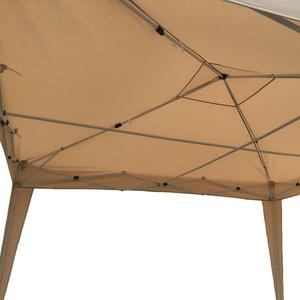 GARDENWILD Tonnelle pliable 3x3m à structure en acier, revêtement poudré/PA/argenté – Abri de <span class=keywords><strong>jardin</strong></span> portable, imperméable et pare-soleil, facile à assembler - Product Image 2