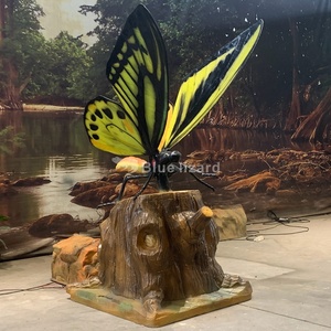 Modelo de Mariposa Morpho Azul Animatrónico Gigante, Escultura de Insecto de Simulación de Tamaño Real para Museo, <span class=keywords><strong>Parque</strong></span> de Exhibición Científica - Product Image 4