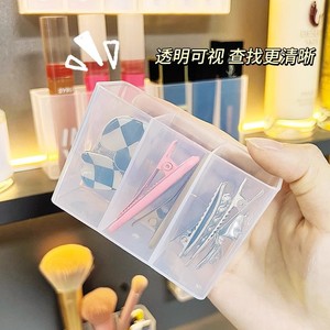 Boîte à rouge à lèvres rectangulaire murale avec compartiments pour outils de maquillage, rangement de bureau, 3 compartiments, couleur unie - Product Image 4