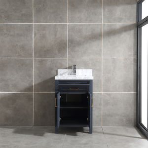 Meuble-lavabo de salle de bain haut de gamme de 24 pouces avec vasque en céramique et caractéristiques résistantes à l'eau - Product Image 2