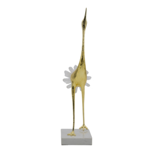 Scultura di Uccello in Piedi con Base in Marmo per Decorazione Casa e Ufficio, Elemento d'Arredo per Tavolo, Soggiorno, Bagno e Bancone - Product Image 3