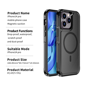 Couverture mobile antichoc givrée en gros pour <span class=keywords><strong>iPhone</strong></span> 15 <span class=keywords><strong>Pro</strong></span> étui Armor TPU + PC étui de téléphone pour <span class=keywords><strong>iPhone</strong></span> <span class=keywords><strong>14</strong></span> <span class=keywords><strong>Pro</strong></span> <span class=keywords><strong>Max</strong></span> - Product Image 2