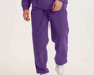<span class=keywords><strong>Pantalon</strong></span> de jogging <span class=keywords><strong>en</strong></span> molleton de coton ultra épais pour homme, avec logo personnalisé, vierge, coupe ample, taille mi-haute, jambe large, décontracté, pour le sport - Product Image 2