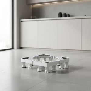 Base <span class=keywords><strong>con</strong></span> Ruedas para Lavadora, Refrigerador y Electrodomésticos, Soporte Universal Elevado Antideslizante para Almacenamiento - Product Image 4