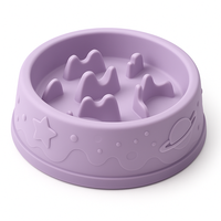 Gamelle pour chien en silicone de qualité alimentaire, automatique, élégante, à alimentation lente, anti-étouffement, antidérapante, avec design labyrinthe interactif pour une alimentation saine