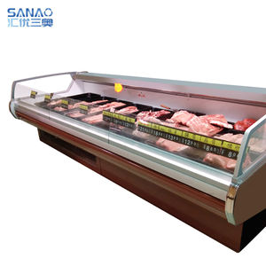 Supermarché <span class=keywords><strong>coin</strong></span> Faible bruit refroidissement par air boucherie viande vitrine fraîche refroidisseur commercial charcuterie affichage réfrigérateur <span class=keywords><strong>boucher</strong></span> - Product Image 3