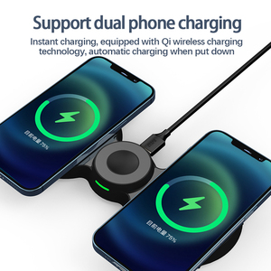 <span class=keywords><strong>Cargador</strong></span> inalámbrico de 15W 3 en 1, almohadilla de carga inalámbrica magnética rápida <span class=keywords><strong>para</strong></span> <span class=keywords><strong>iPhone</strong></span> <span class=keywords><strong>AirPods</strong></span> <span class=keywords><strong>Apple</strong></span> <span class=keywords><strong>Watch</strong></span> - Product Image 6