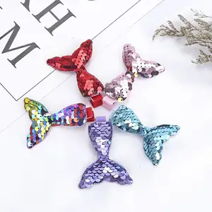 Pafu Mermaid Party Favor Supplies Mermaid Tail Hair Clips Mermaid Hairpin For Girls Birthday Party Decorations