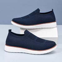 Nouvelles chaussures décontractées d'été respirantes, absorbant les chocs, légères et confortables en maille, à enfiler, pour hommes, à semelle souple, style « Dad Shoes »