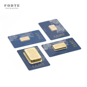 FORTE Vassoio Espositivo Personalizzato in Pelle PU per 10 Lingotti d'Oro, con Stampa Personalizzata - Product Image 2