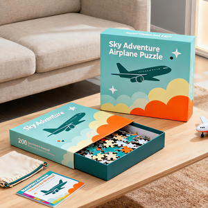 Lame de scie en papier écologique Puzzle |   Jeu de puzzle de forme personnalisable pour les enfants de 2 à 4 ans Jouet éducatif - Product Image 3