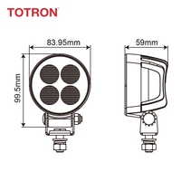 Vente en gros de phares de travail LED à faisceau large rond 24W pour 4x4, moto, voiture, VTT