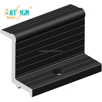 Signe d'art vente en gros de pince d'extrémité solaire MID réglable en aluminium pour système de support de panneau solaire Fixation de structure pinces d'extrémité en aluminium