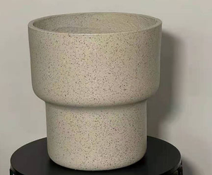 Alto nórdico creativo boca redonda sala de estar piso interior tipo Tigre Pilan planta verde maceta de arcilla de magnesio - Product Image 6