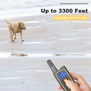 <span class=keywords><strong>Collier</strong></span> de dressage <span class=keywords><strong>pour</strong></span> <span class=keywords><strong>chien</strong></span> anti-aboiement rechargeable, étanche, en plastique, batterie 300 mAh, télécommande électronique, <span class=keywords><strong>collier</strong></span> électrique à choc - Product Image 4