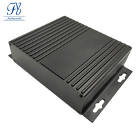Boîtier de dissipateur thermique en aluminium anodisé noir sur mesure 100*147*36mm, boîtier de projet extrudé