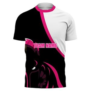Camiseta de Fútbol Personalizada Unisex de Manga Corta con Estampado Sublimado, Absorbente de Humedad, Nombre del Equipo, Corte Regular, para Todas las Temporadas, 100% Poliéster - Product Image 1