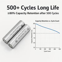 Batterie Battivus RS50 21700 5000mAh 70A à décharge ultra-forte pour drones FPV de course, outils électriques industriels, faible IR, froid extrême