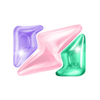 Capsules de lessive liquide écologiques 5 en 1 au parfum floral, design exclusif, pour machine à laver