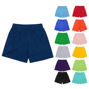 Articles avec logo personnalisé d'usine vente en gros de shorts de sport en maille pour les yeux de 5 pouces pour hommes