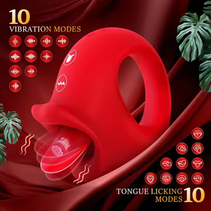 Hete Verkoop Mond Tong Likken Vibrator G Spot Clitoris Stimulator 10 Frequentie Trillingen En Tong Likken Seksspeeltjes Voor Vrouw - Product Image 2