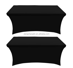 Housse de table rectangulaire extensible écologique 4ft 6ft 8ft, housse de table pliante personnalisée en spandex pour événements et fêtes - Product Image 1