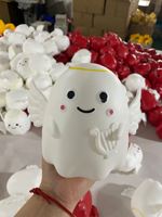 Jouet Squishy Géant Ange Diable Fantôme Smushmart, Jouet Sensoriel Anti-Stress Mignon pour Enfants, Idéal pour Halloween