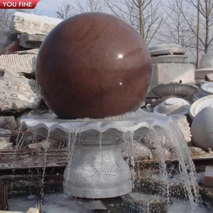 Outdoor Garden Decorative Marble Fengshui Ball Water Fountains