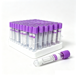 Tubos de Recolección de Sangre con Tapa Morada <span class=keywords><strong>EDTA</strong></span> K2 de 2ml-5ml, con <span class=keywords><strong>Anticoagulante</strong></span> Secado por Pulverización, Certificación CE, Uso Hospitalario - Product Image 5