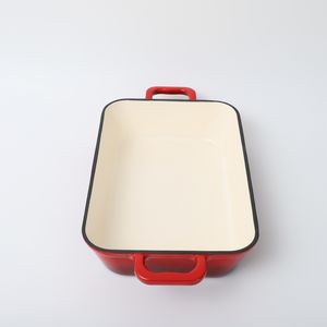 Rôtissoire émaillée personnalisée Plaque de cuisson rectangulaire en fonte à <span class=keywords><strong>induction</strong></span> - Product Image 3
