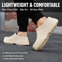 Chaussures de travail de cuisine personnalisées OEM ODM en EVA, imperméables, résistantes à l'huile, antistatiques, antidérapantes, à enfiler, pour la restauration et l'électronique