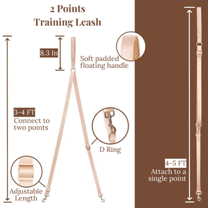 Guinzaglio per Cani a Doppia Estremità Anti-Torsione con Design a Clip a Due Punti e Impugnatura Morbida Imbottita - Product Image 3
