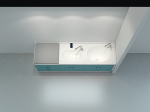 Meuble de lavage médical pour nourrissons à double vasque pour clinique <span class=keywords><strong>pédiatrique</strong></span> - Product Image 2