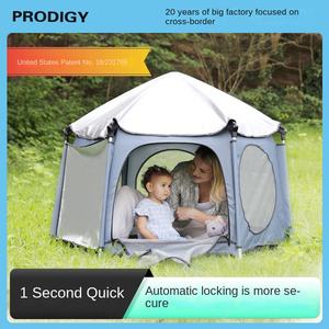 Tente de jeu multifonctionnelle pour bébé - Jouet sportif certifié ASTM, <span class=keywords><strong>lit</strong></span> de jeu et de sommeil sûr pour une utilisation en intérieur/extérieur, 145x145x107cm, design unisexe - Product Image 5