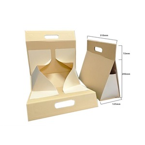 Customized Rigid Paper Bag Gift <b>Boxes</b> Triangular <b>Foldable</b> Collapsible Hand-Held Magnetic Closure - Product Image 5
