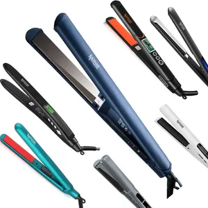 Moehair Brand YiWu Ready Stock Thin Hair Straightener Negative Ion 2 in 1 Professional Hair Straightener And Curling with EU plu