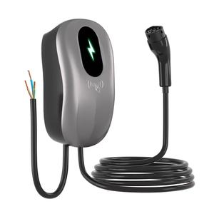 Nuevo Cargador de Pared para Vehículos Eléctricos con Certificación CE de 7kW 11kW 22kW, Enchufe Tipo 2, Pantalla LCD de 4.3 Pulgadas, IP65 Impermeable, Cable de 5m, Estación de Carga Rápida - Product Image 5