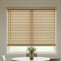 Persianas Venecianas de Madera Motorizadas al por Mayor, de Madera Sintética de Tilo, de 25mm, 35mm, 50mm, Hechas a Medida para Ventanas, Interiores, Oficinas y Hogares